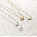 UNIQ Double Layered Heart Necklace Pendant Jewelry